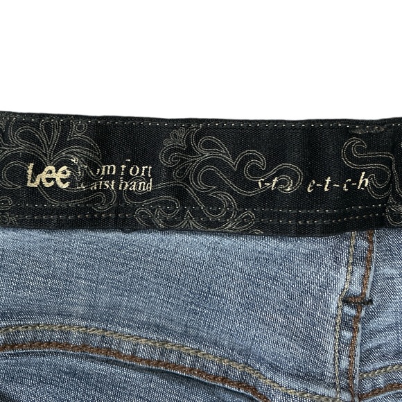 Lee Women’s Comfort Waistband Stretch Jeans Size 16 Medium - Picture 5 of 9